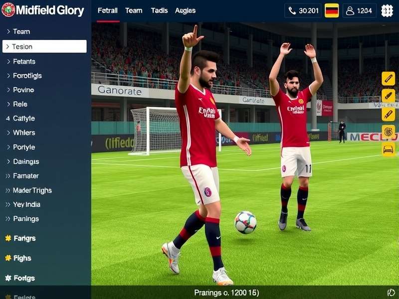 Midfield Glory India gameplay screenshot showing realistic football action